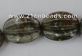 CPJ372 15.5 inches 25*28mm starfruit picasso jasper gemstone beads