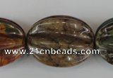 CPJ373 15.5 inches 25*32mm starfruit picasso jasper gemstone beads