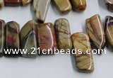 CPJ375 15.5 inches 8*14mm - 10*30mm picasso jasper chips beads