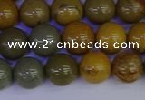 CPJ453 15.5 inches 10mm round wildhorse picture jasper beads