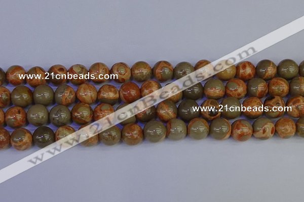 CPJ465 15.5 inches 14mm round African picture jasper beads