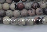 CPJ601 15.5 inches 6mm round purple striped jasper beads wholesale