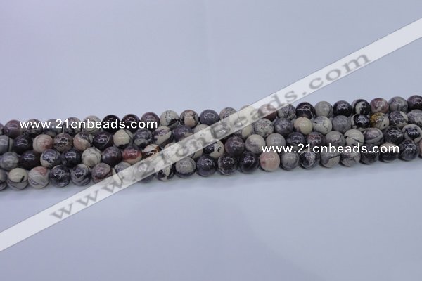 CPJ602 15.5 inches 8mm round purple striped jasper beads wholesale