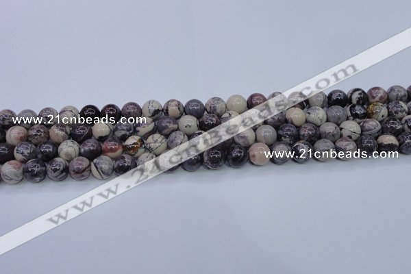 CPJ603 15.5 inches 10mm round purple striped jasper beads wholesale