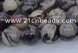 CPJ605 15.5 inches 14mm round purple striped jasper beads wholesale