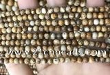 CPJ658 15.5 inches 4mm round picture jasper beads wholesale
