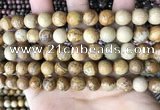 CPJ661 15.5 inches 10mm round picture jasper beads wholesale