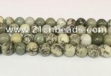 CPJ704 15.5 inches 12mm round greeting pine jasper beads