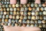 CPJ708 15.5 inches 8mm round rocky butte picture jasper beads