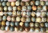 CPJ710 15.5 inches 12mm round rocky butte picture jasper beads