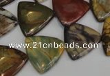 CPJ92 15.5 inches 20*20mm triangle picasso jasper gemstone beads