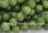 CPO03 15.5 inches 10mm round olivine gemstone beads wholesale