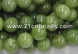 CPO04 15.5 inches 12mm round olivine gemstone beads wholesale