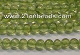 CPO101 15 inches 3mm round natural peridot beads wholesale