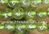 CPO130 15.5 inches 5mm round natural peridot beads wholesale