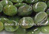 CPO14 15.5 inches 13*18mm oval olivine gemstone beads wholesale