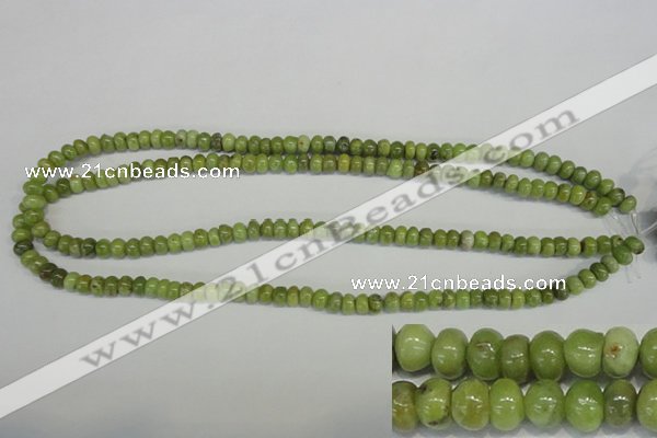 CPO22 15.5 inches 4*6mm rondelle olivine gemstone beads wholesale