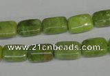 CPO35 15.5 inches 8*12mm rectangle olivine gemstone beads wholesale