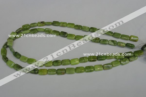 CPO35 15.5 inches 8*12mm rectangle olivine gemstone beads wholesale