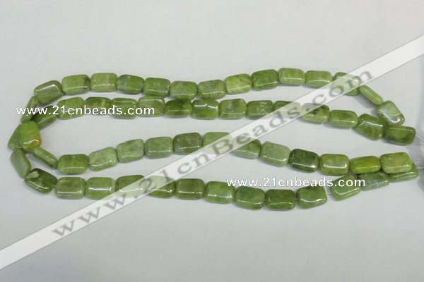 CPO36 15.5 inches 10*14mm rectangle olivine gemstone beads wholesale