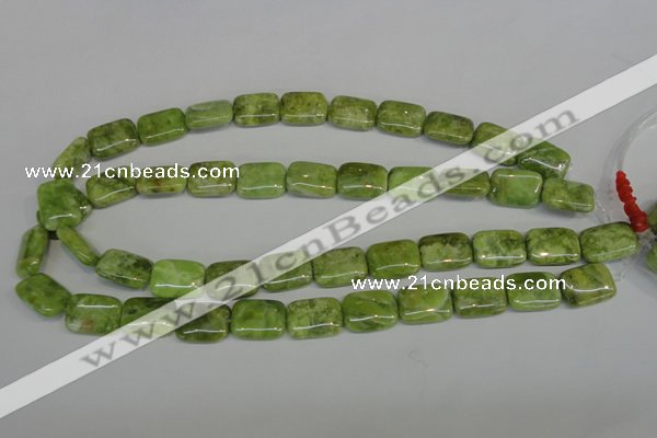 CPO37 15.5 inches 13*18mm rectangle olivine gemstone beads wholesale