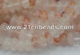 CPQ14 15.5 inches 5*8mm rondelle natural pink quartz beads