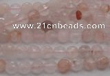 CPQ202 15.5 inches 6mm faceted round natural pink quartz beads