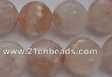 CPQ208 15.5 inches 18mm faceted round natural pink quartz beads