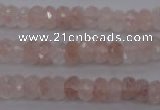 CPQ211 15.5 inches 5*8mm faceted rondelle natural pink quartz beads