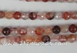 CPQ22 15.5 inches 6mm faceted round natural pink quartz beads