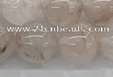 CPQ254 15.5 inches 12mm round natural pink quartz beads wholesale