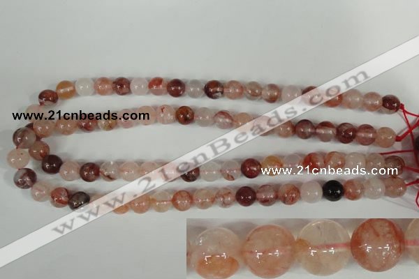 CPQ30 15.5 inches 10mm round natural pink quartz beads wholesale