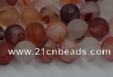 CPQ301 15.5 inches 6mm round matte pink quartz beads wholesale