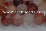 CPQ302 15.5 inches 8mm round matte pink quartz beads wholesale