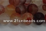 CPQ303 15.5 inches 10mm round matte pink quartz beads wholesale