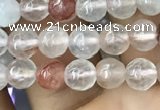 CPQ310 15.5 inches 4mm faceted round pink quartz beads wholesale