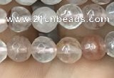 CPQ311 15.5 inches 6mm faceted round pink quartz beads wholesale