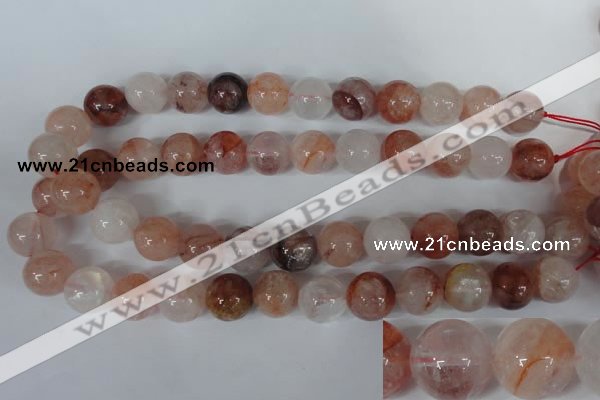 CPQ33 15.5 inches 16mm round natural pink quartz beads wholesale