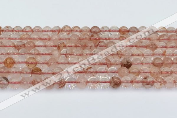 CPQ330 15.5 inches 6mm round pink quartz beads wholesale