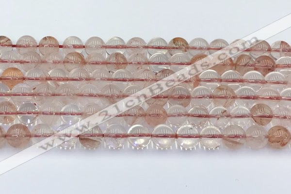 CPQ331 15.5 inches 8mm round pink quartz beads wholesale