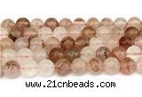 CPQ344 15.5 inches 12mm round pink quartz gemstone beads