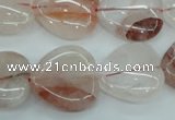 CPQ55 15.5 inches 20*20mm heart natural pink quartz beads