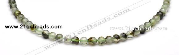 CPR01 AB grade 6mm round natural prehnite stone beads Wholesale