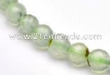 CPR05 A+ grade 8mm faceted round natural prehnite stone beads