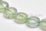 CPR08 A grade 12mm flat round natural prehnite gemstone beads