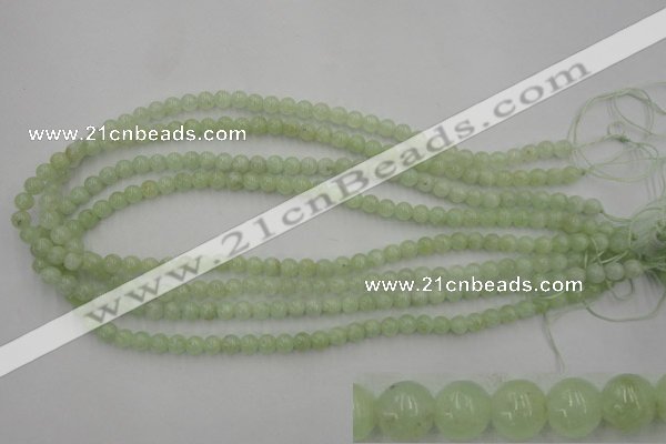 CPR101 15.5 inches 6mm round natural prehnite beads wholesale