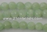 CPR113 15.5 inches 10mm faceted round natural prehnite beads wholesale