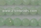 CPR114 15.5 inches 12mm faceted round natural prehnite beads wholesale