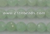 CPR114 15.5 inches 12mm faceted round natural prehnite beads wholesale