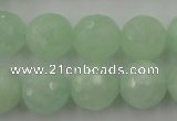 CPR116 15.5 inches 16mm faceted round natural prehnite beads wholesale